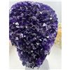 Image 4 : 10 X  4.3 INCH  HIGH GRADE URUGYAN AMETHYST CLUSTER ON METAL STAND