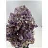 Image 9 : 11 X 4.3 INCH AMETHYST WITH CALCITE UNIQUE FORMATION ON BOTH  SIDE