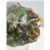 Image 8 : 8 X 7 INCH RARE FORMATION  PURPLE AND GREEN FLUORITE WITH BARITE ON STAND