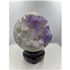 Image 2 : 23 INCH  CIRCUMFERENCE  LARGE  AMETHYST SPHERE FROM BOLIVIA