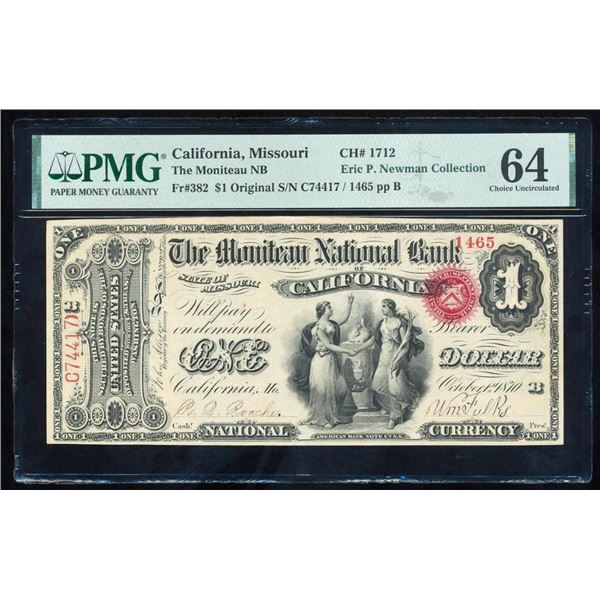 Original Series $1 California MO PMG 64