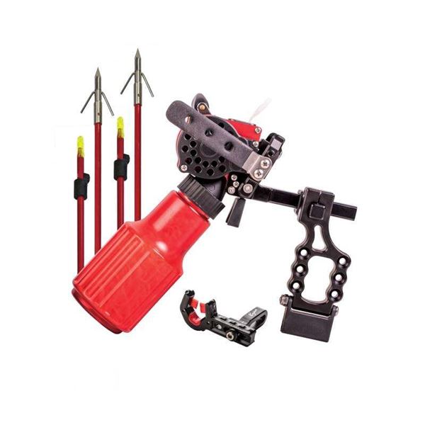 Cajun Winch Pro Bowfishing Package Reel Rest 2 Arrows