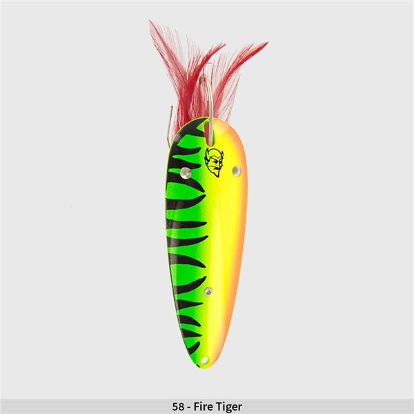 Eppinger Weedless Daredevle Spoon Fire Tiger 1oz 3-5/8"