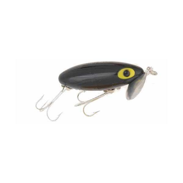 Arbogast Jitterbug Fishing Lure Black 2 1/2"