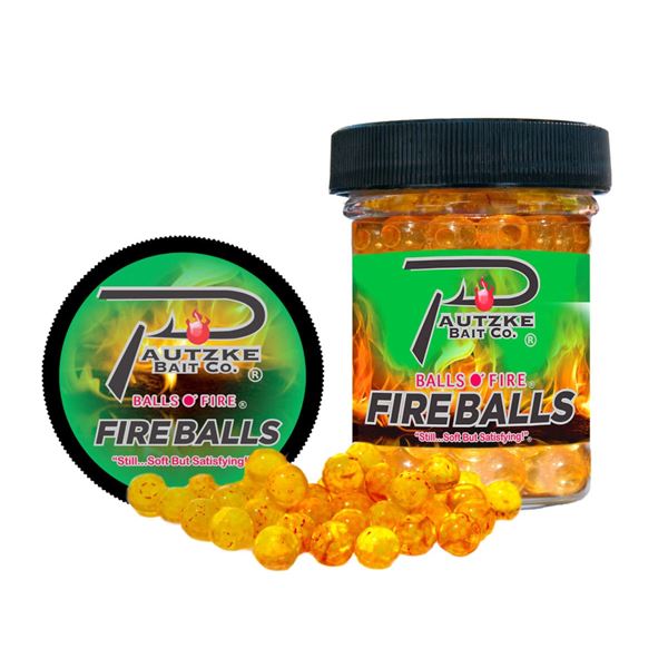 Pautzke Bait Fire Balls  Gold/Shrimp