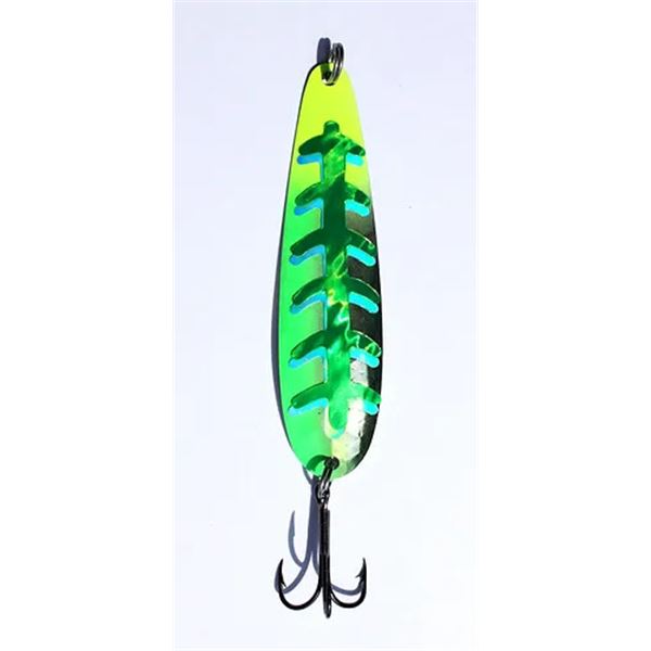Great Lakes Spoons Silver/Trolling Series  Glow Corn 3-7/8"