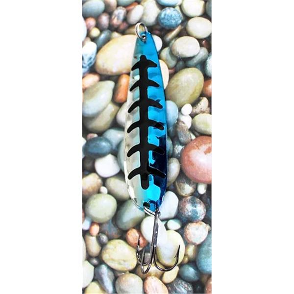 Great Lakes Spoons Silver/Trolling Series  Blue Ladderback 3-7/8"