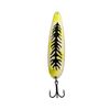 Image 1 : TNT Premium Dyna Glow Spoons Old Skool Hookster Chartreuse Polka 4" Standard Spoon + Torpedo Treble