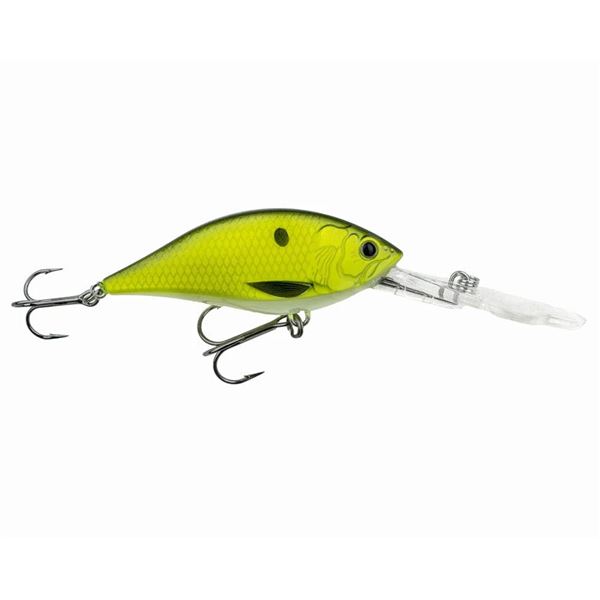 Freedom Tackle Corp Ultra Diver Shad 80 Black Chartreuse 3.25" 7/8oz