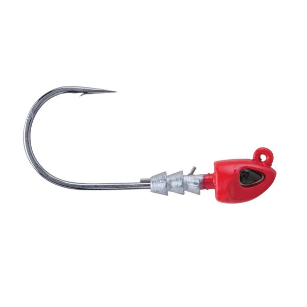 Berkley FSN19SWBJ1/4-4/0-RD Fusion19 Swimbait Jighead, 3 PK, sz 1/4oz , Red