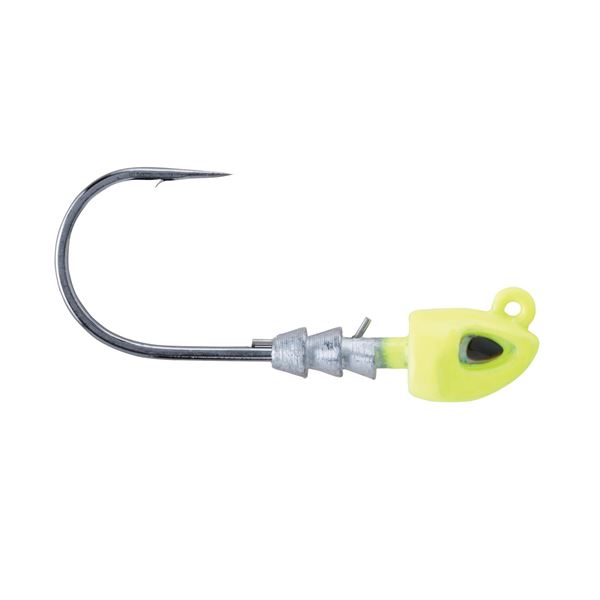 Berkley FSN19SWBJ3/8-5/0-CH Fusion19 Swimbait Jighead, 3 PK, sz 3/8oz , Chartreuse