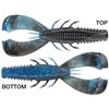 Image 1 : Rapala Crushcity Customs "Cleanup Craw" Salt Infused (7-Pack) Black N Blue 3.5"