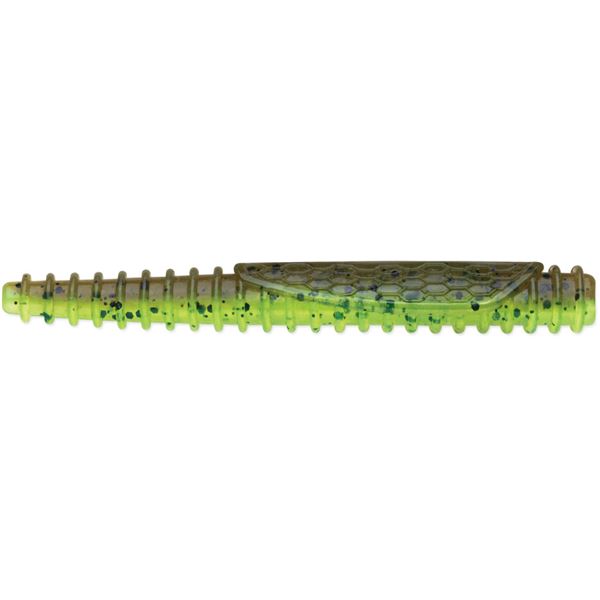 Rapala Crushcity Customs "Ned BLT" Salt Infused (10-Pack) Green Pumpkin Chartreuse Pepper 3"
