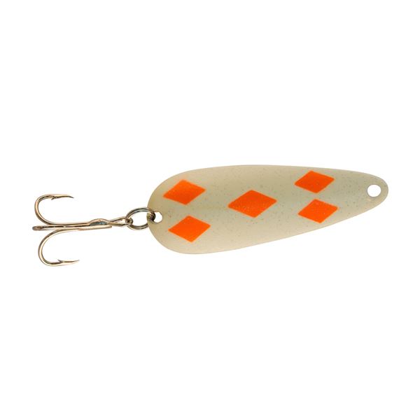 Len Thompson Original Series Spoons White & Orange Five of Diamonds Glow 3/4oz