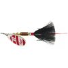 Image 1 : Mepps Aglia Dressed Spinner Red/White Size #3 (1/4oz)
