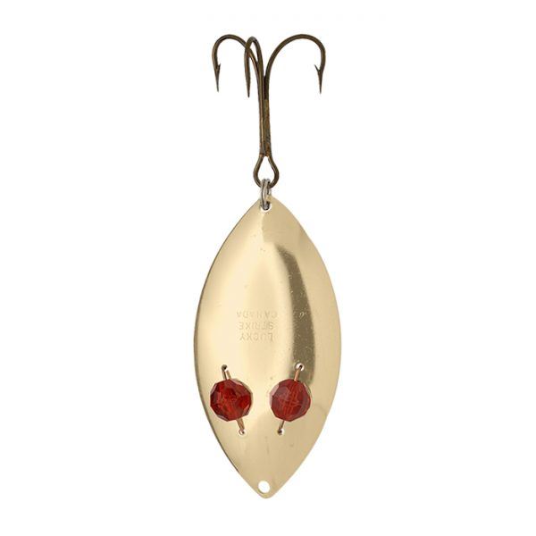 Lucky Strike X-172300-32 Red Flash Wiggler Spoon Gold 3"