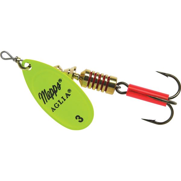Mepps Aglia Spinner Chartreuse Size 3 (1/4oz)