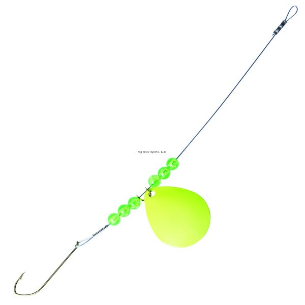Eagle Claw QLPRCH-1/0 Lazer Pike Spin Rig, Size 1/0 Hook, Chartreuse