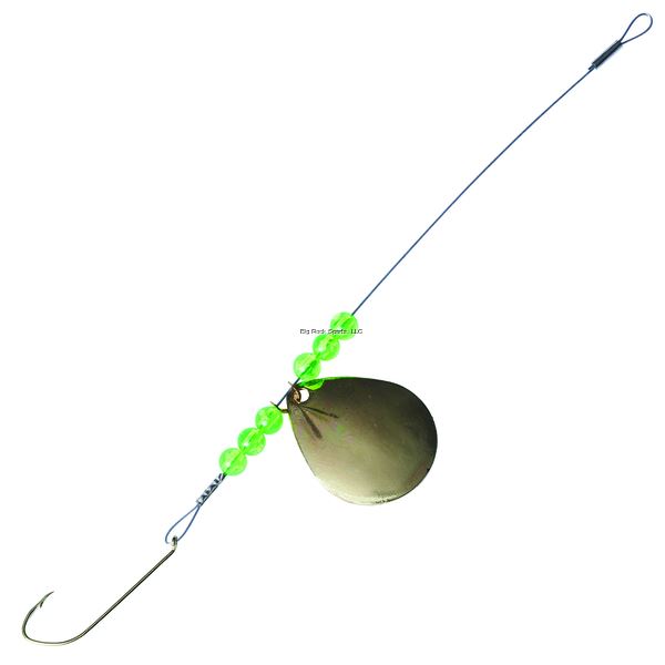 Eagle Claw QLPRHG-2 Lazer Pike Spin Rig, Size 2 Hook, Gold