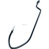 Image 1 : Eagle Claw TK105-4/0 Trokar Big Nasty Offset Worm Hook, Size 4/0 Forged, Ringed Eye, Black Chrome, 4
