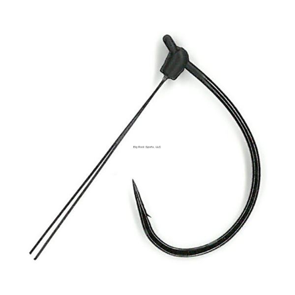 Gamakatsu 367212 G Finesse Weedless Wacky Hook Size 2/0, Titanium Weed guard, Barbed, Needle Point,