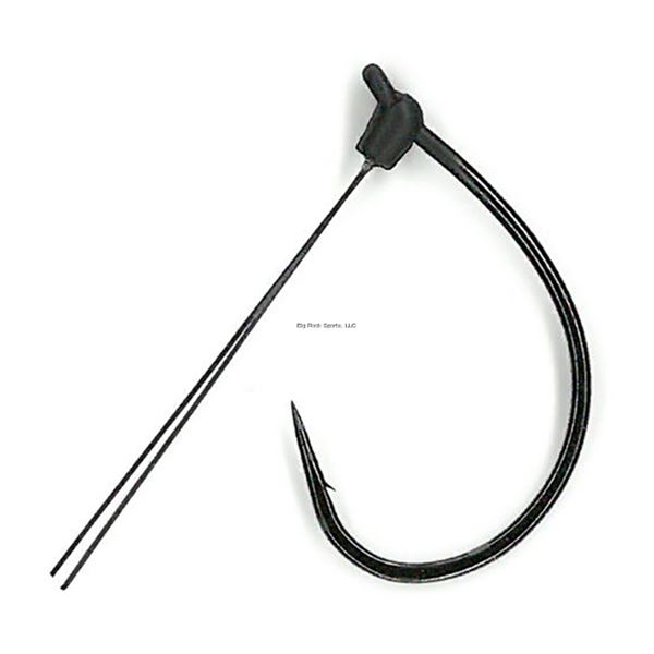 Gamakatsu 367213 G Finesse Weedless Wacky Hook Size 3/0, Titanium Weed guard, Barbed, Needle Point,