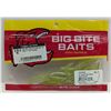 Image 1 : Big Bite Baits Pro Series Curl Tail Grub 10 Count 3" Snot Rocket
