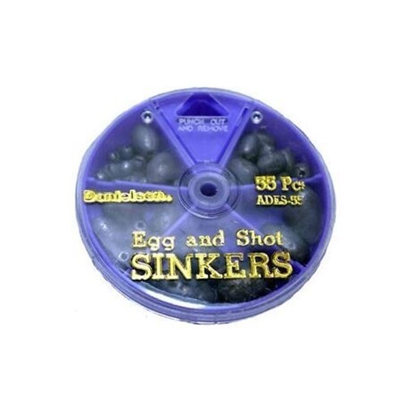 Danielson 55-Piece Egg Sinker & Split-Shot