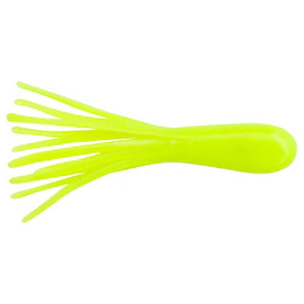Johnson Crappie Buster Tubes Black Chartreuse Glow 1 3/4"