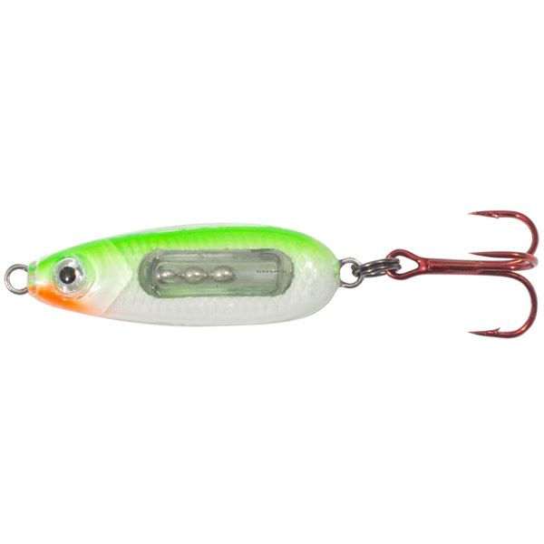 Northland NL-GBRS4 Glass Buck-Shot Spoon - 1/Card  1/4oz  Super-Glo Perch