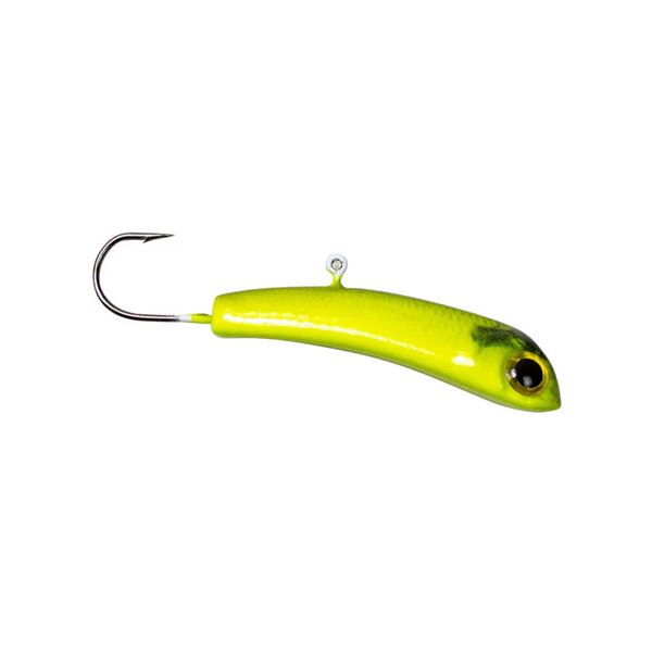 Lunkerhunt Nose Down Straight Up Glow Chartreuse 3/8oz