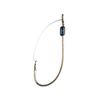 Image 1 : Eagle Claw 449WAH-1 Weedless Baitholder Hook, Size 1, Forged, 2 Sliced Shank, Non-Offset, Ringed Eye