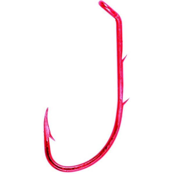 Eagle Claw L181RGH-2 Lazer Sharp Baitholder Hook, Size 2, Barbed, Forged, 2 Sliced Shank, Offset, Do