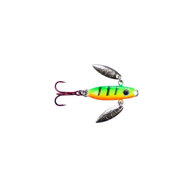 Lunkerhunt Lead Icy Glide Jig Firetiger Glow 1/8oz
