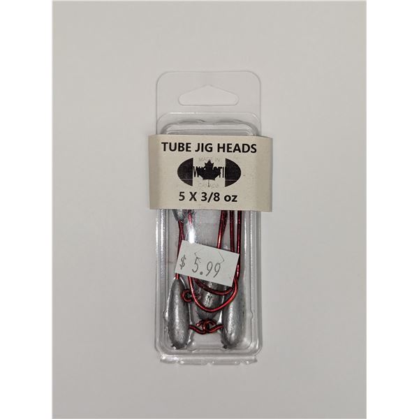 POW Casting Tapered Tube Jig Heads 5 Pack 3/8oz