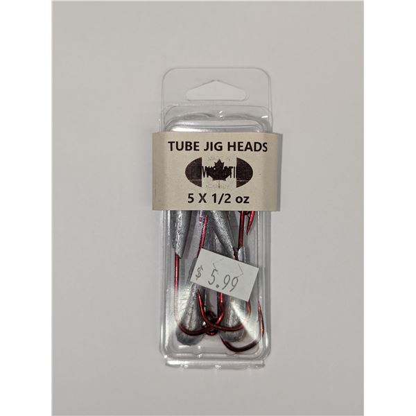 POW Casting Tapered Tube Jig Heads 5 Pack 1/2oz