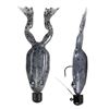 Image 1 : Lunkerhunt Pre-Rigged Finesse Frog 1/4" Smoke 3"