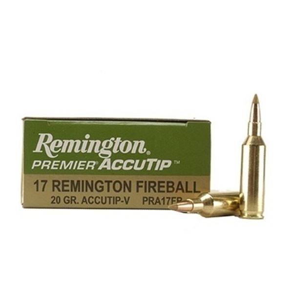 Remington Premier AccuTip 17 Remington Fireball 20 Grain AccuTip-V (20 Rounds)