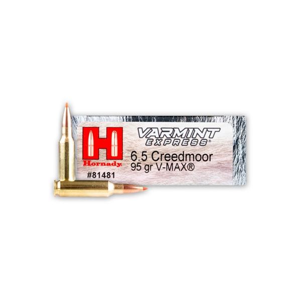 Hornady Varmint Express 6.5 Creedmoor 95 Grain V-Max (20 Rounds)