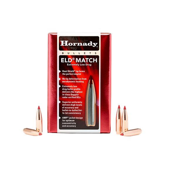 Hornady ELD Match 6.5mm 130 Grain .264"