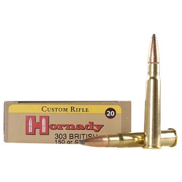 Hornady Custom 303 British 150 Grain SP (20 Count)