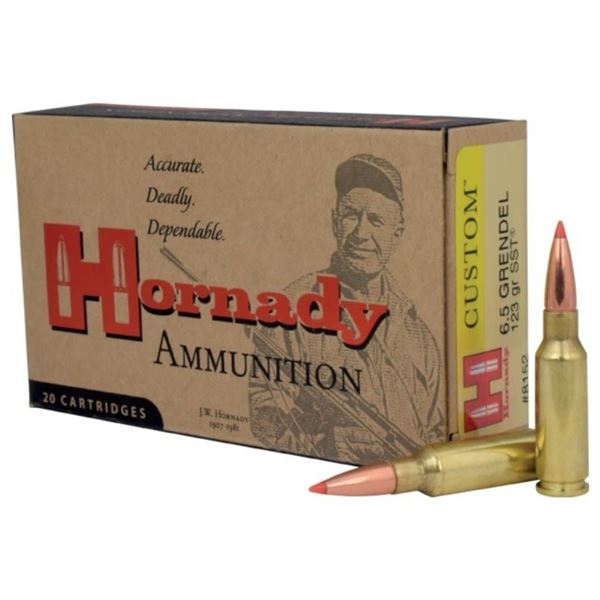 Hornady Custom 6.5 Grendel 123 Grain SST (20 Cartridges)