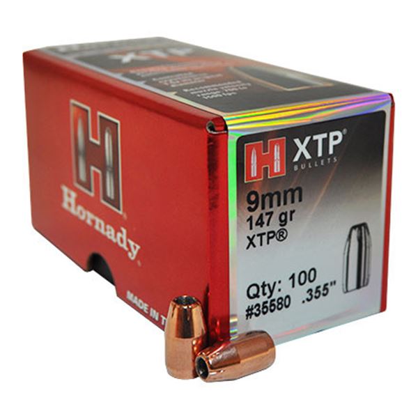 Hornady XTP 9mm .355 147 Grain (100 Count)
