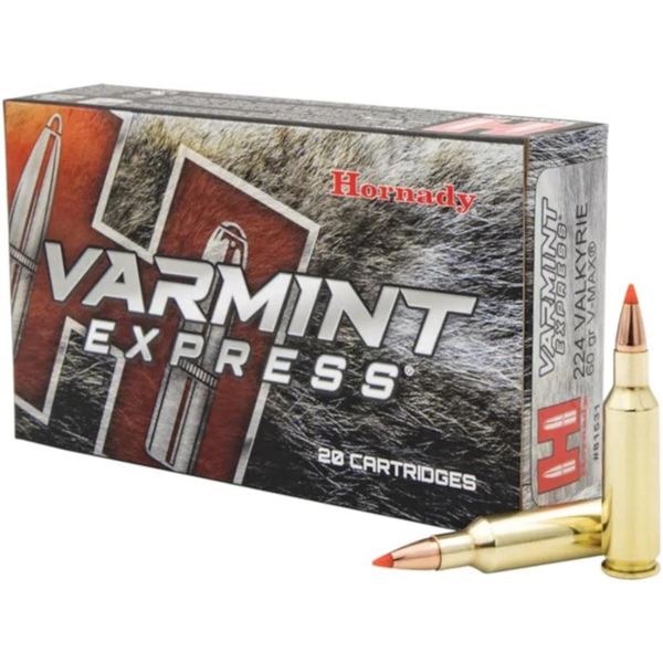 Hornady Varmint Express 224 Valkyrie 60 Grain V-Max