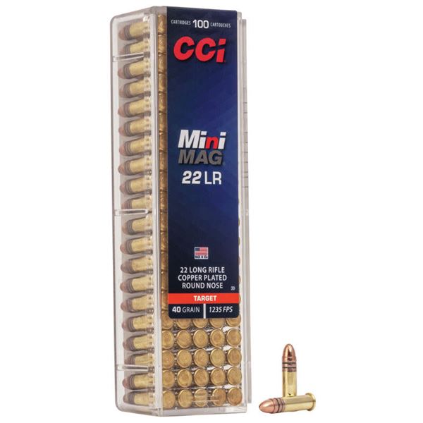 CCI Mini-Mag 22 LR 40 Grain Target/Plinking (100 Count)