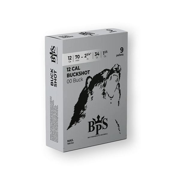 BPS 12 Gauge 2 3/4" 1 1/5oz 00 Buckshot 9 Pellet (10 Rounds)