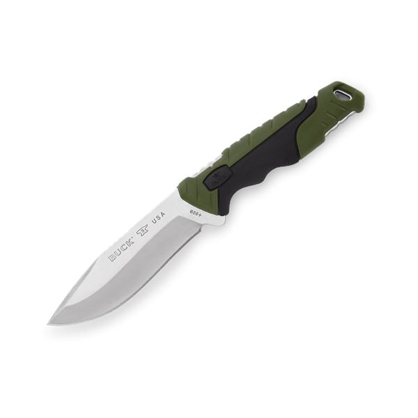 Buck Knives 658 Pursuit Small Green Versaflex Handle w/ Sheath