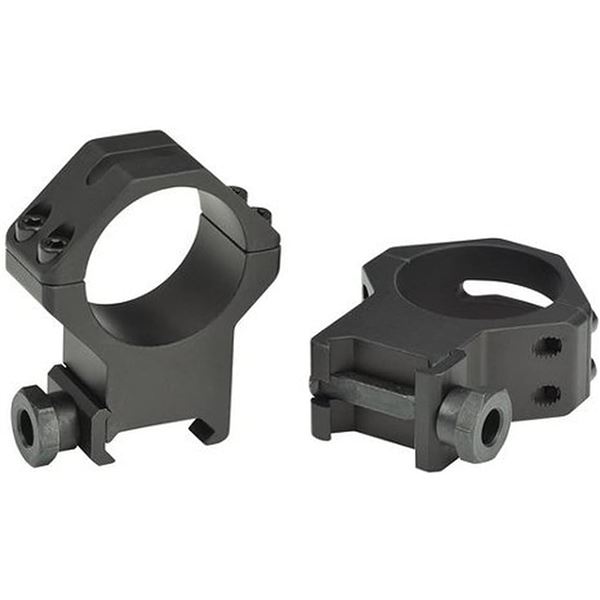 Weaver Tactical Picatinny 4 Hole 1" High Ring Matte Black
