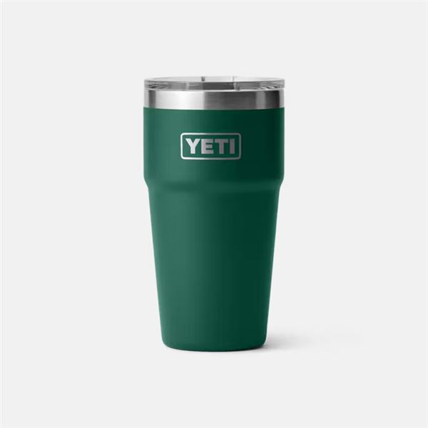 Yeti Rambler 20oz Stackable Cup w/Mag Slider Black Forest Green