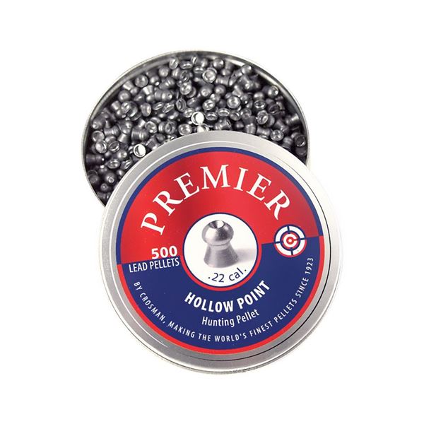 Crosman LHP22 Premier Ultra Magnum 22 Lead Hollow Point 500 Per Tin